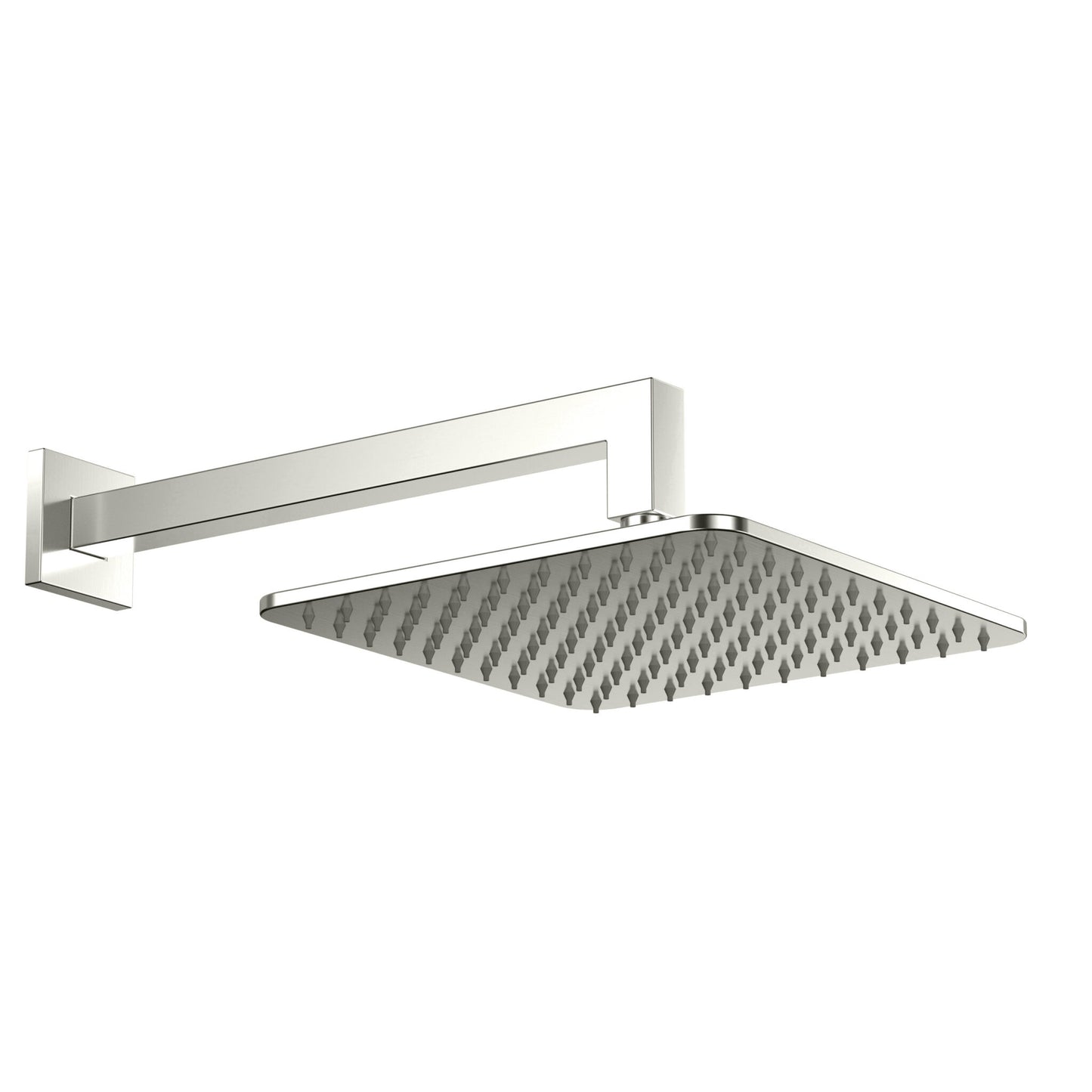 Square shower arm and head