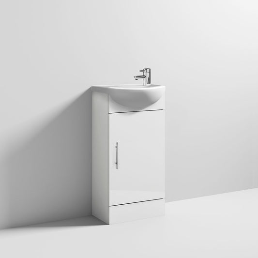 Cabinet & Basin White Gloss