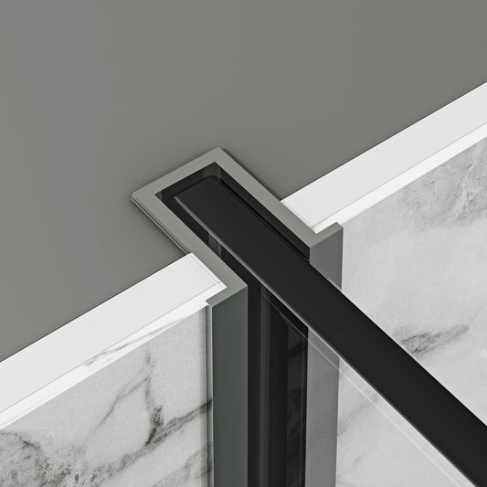 Minos Recessed Wall And Floor Profile - Black