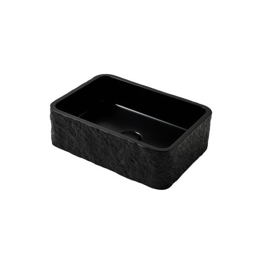 ROK RECTANGLE COUNTERTOP BASIN - MATTE BLACK
