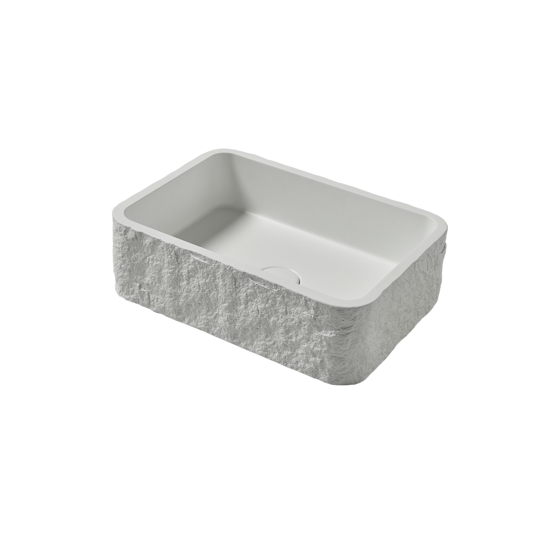 ROK RECTANGLE COUNTERTOP BASIN - WHITE