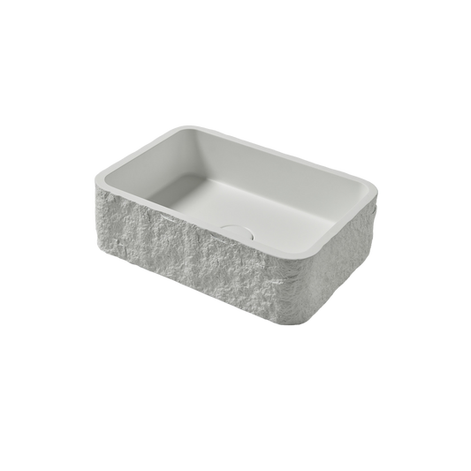 ROK RECTANGLE COUNTERTOP BASIN - WHITE