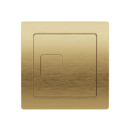 SQUARE  DUAL FLUSH BUTTON  BRASS
