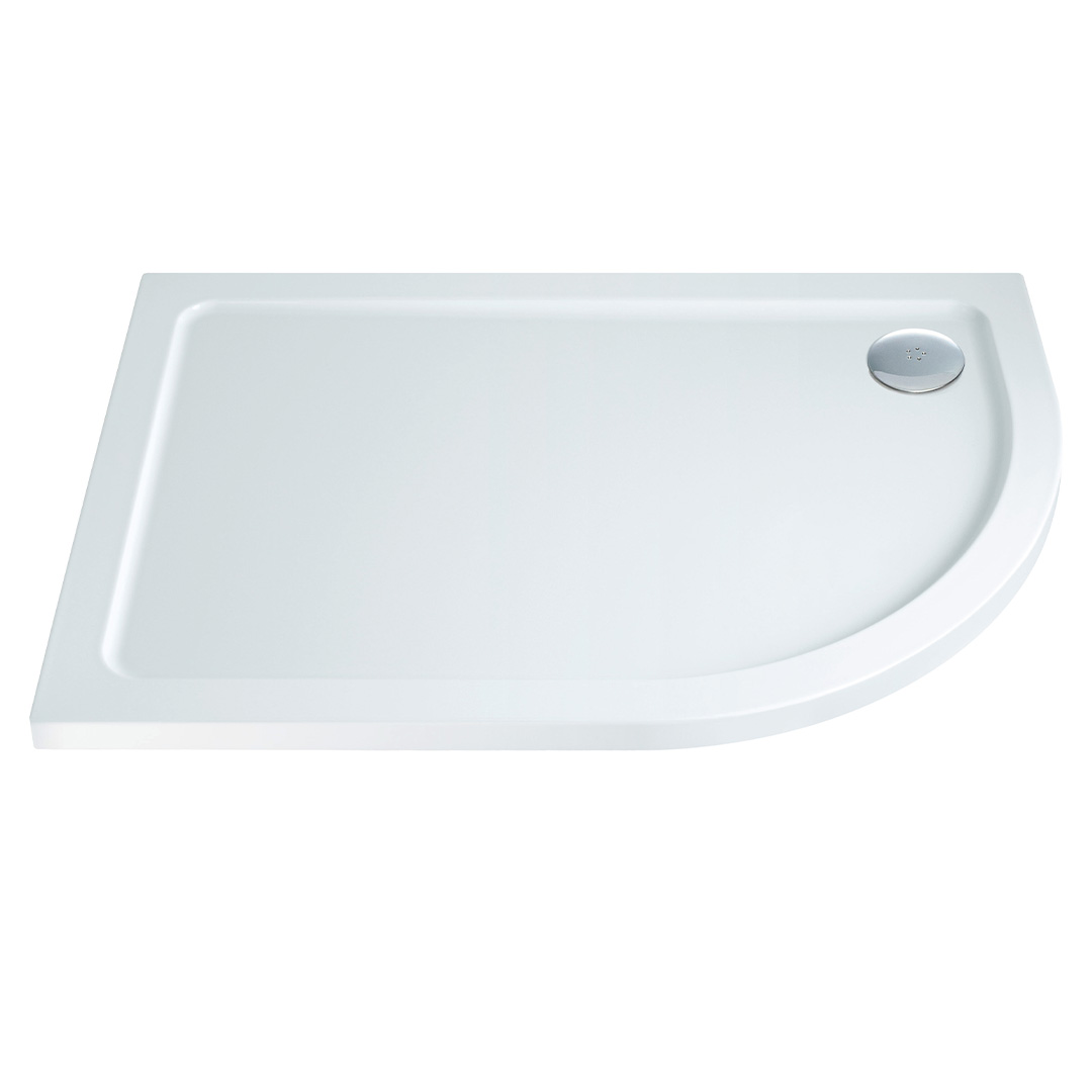 Eco-Stone Offset Quadrant Shower Tray Right Hand 1200x900