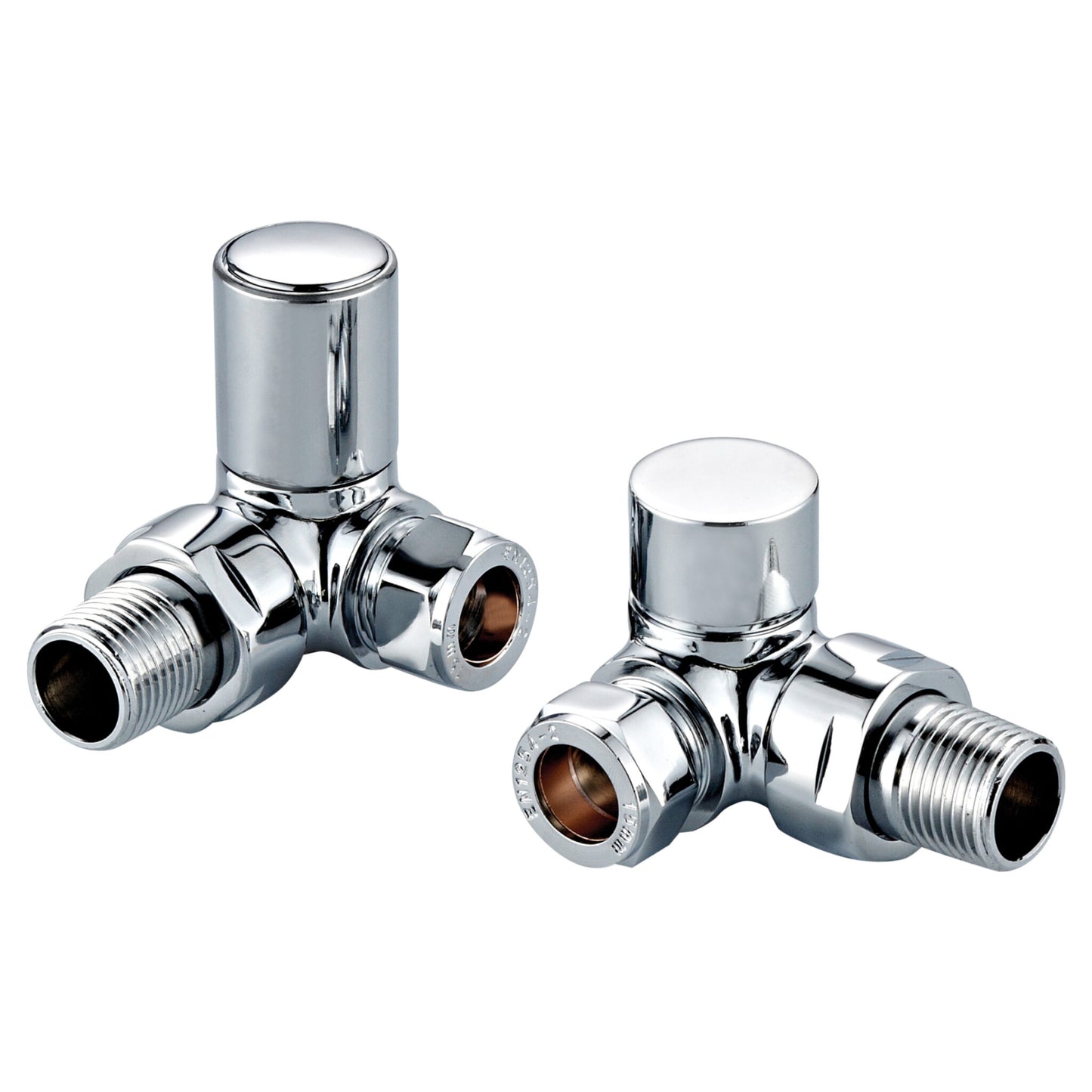 Corner15mm Radiator Valve Pair