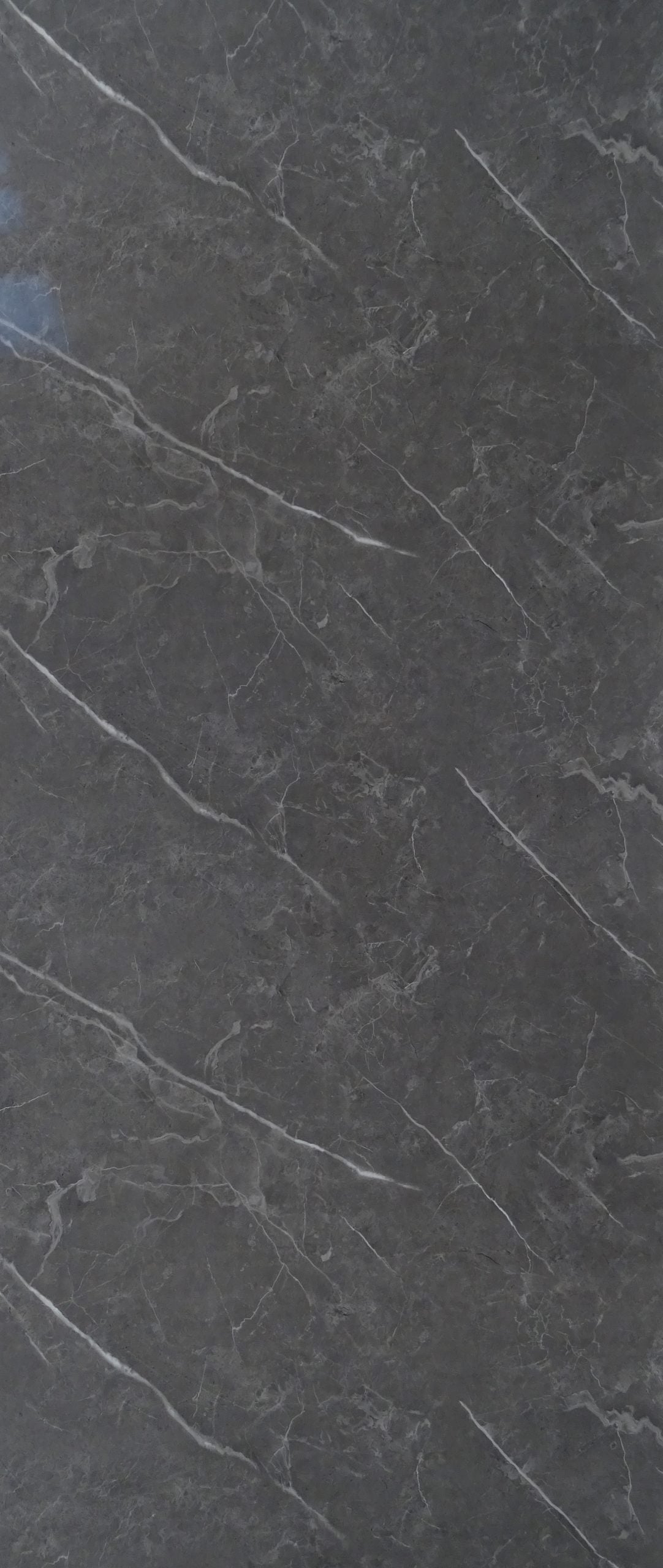 Tuscany Grey Marble Gloss - 1000mm x 2400mm x 10mm - Gloss - Waterproof - 1 Fire Rated