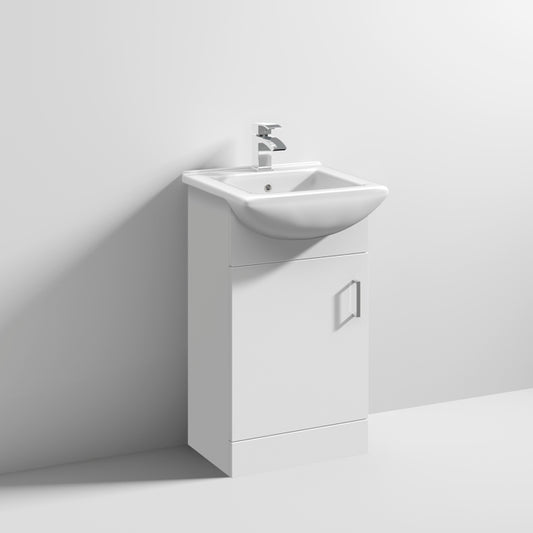 Floor Standing Unit White With Square Basin