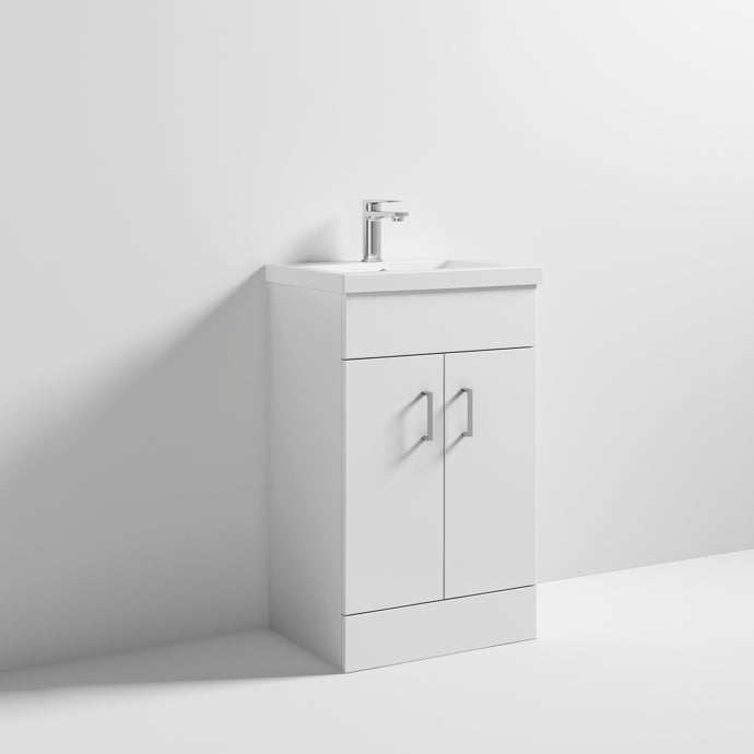 Floor Standing Cabinet & Mid-Edge Basin