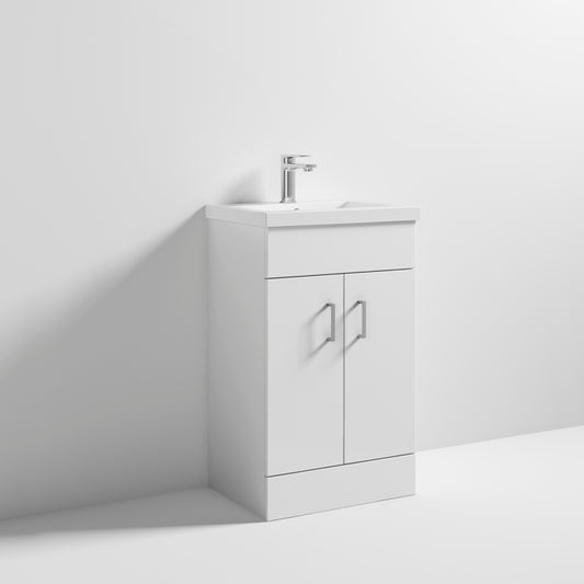 Floor Standing Cabinet & Mid-Edge Basin