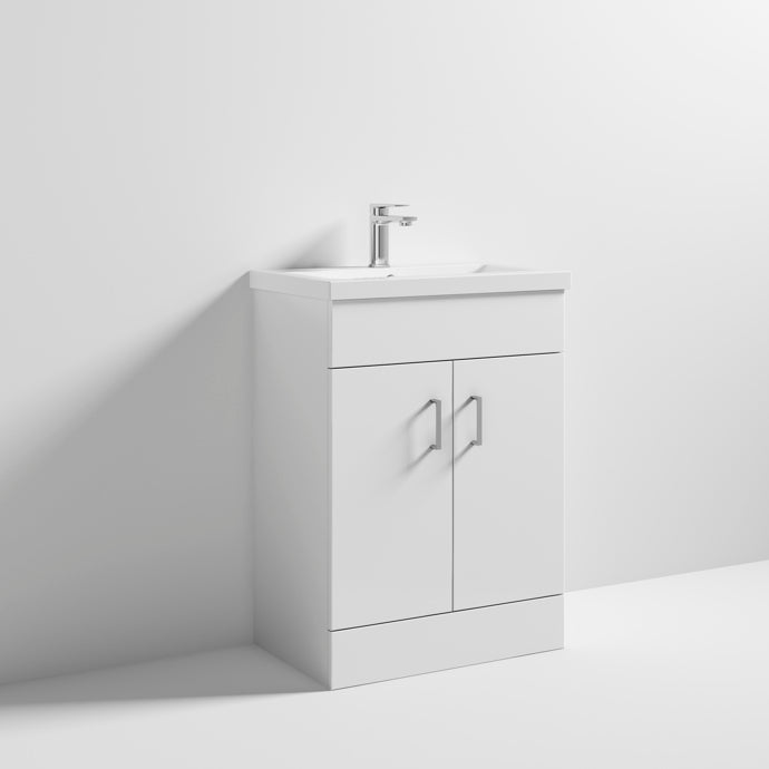 Floor Standing Cabinet & Mid-Edge Basin