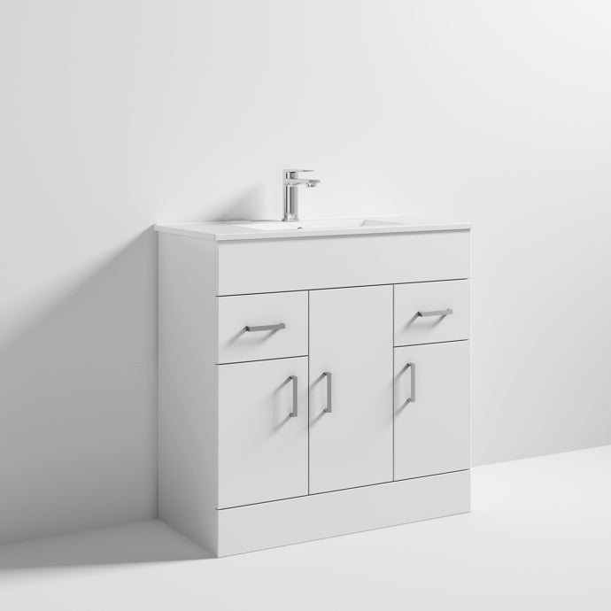 Floor Standing Cabinet & Minimalist Basin