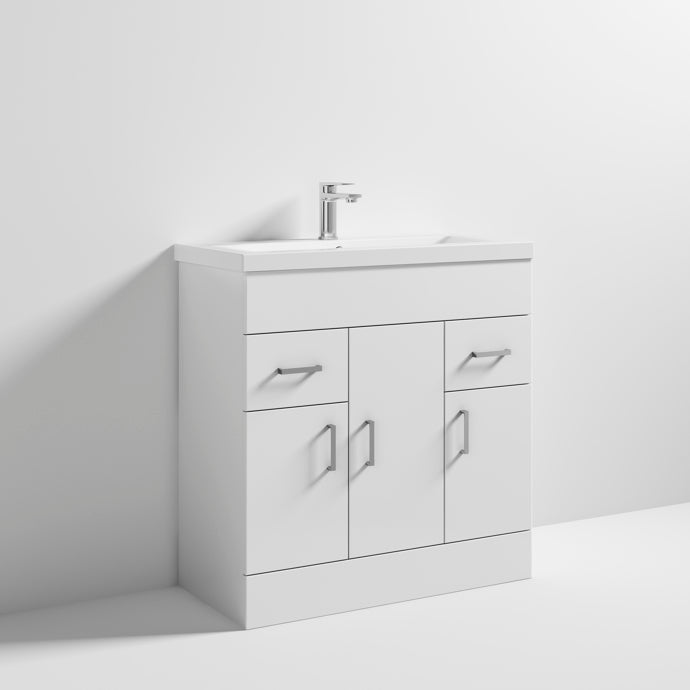 Floor Standing Cabinet & Mid-Edge Basin