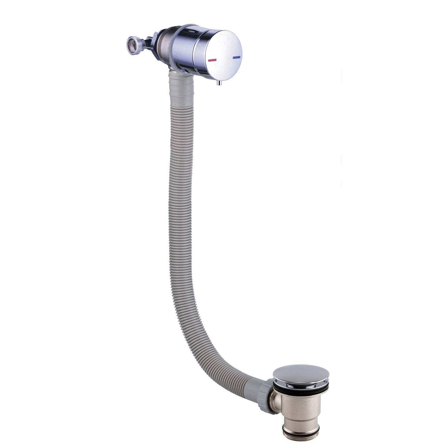 Square Bath Filler, Overflow & Valve