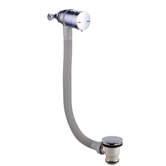 Square Bath Filler, Overflow & Valve