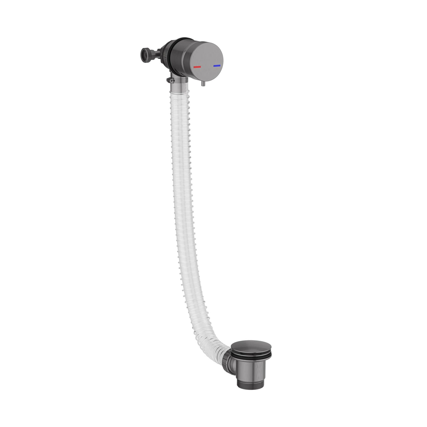 Square Bath Filler, Overflow & Valve
