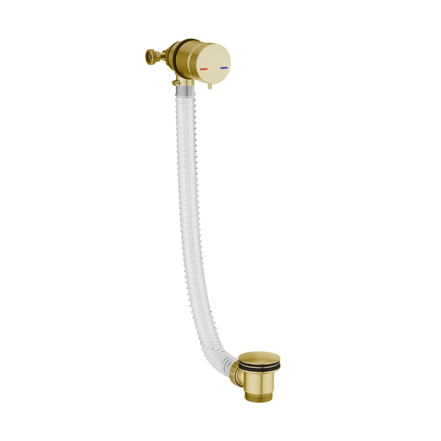 Square Bath Filler, Overflow & Valve