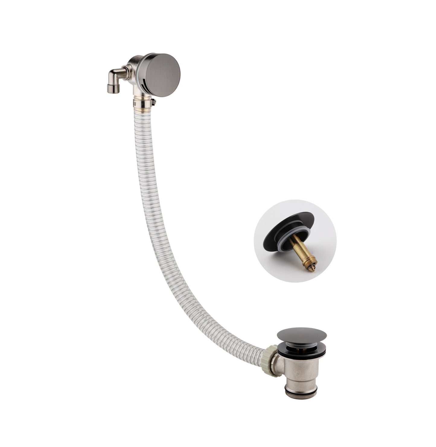 Round  Bath Filler & Overflow