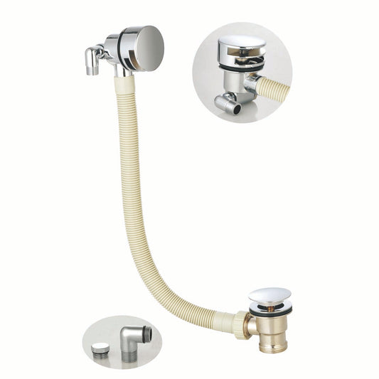 Round  Bath Filler & Overflow