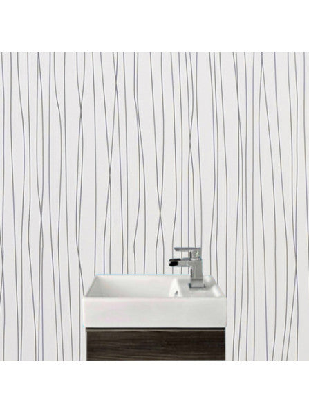 White String - 250mm x 2700mm x 8mm - Matt Finish - Waterproof - Wall and ceiling