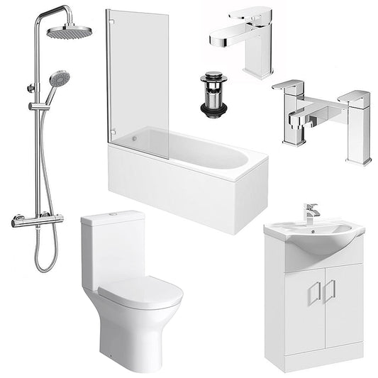 WWP Stylish Bathroom Package  (1600 X 700mm Bath)