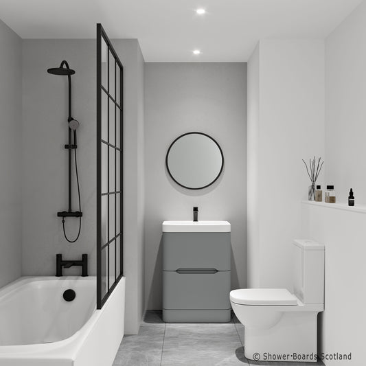 White Frost - 1000mm x 2400mm x 10mm - Gloss - Waterproof - 1 Fire Rated