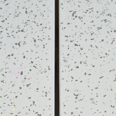 White Sparkle Silver Strip - 250mm x 2700mm x 8mm - Gloss - Waterproof - Wall and ceiling