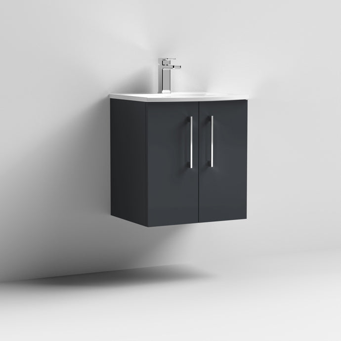 500mm Wall Hung 2 Door Vanity & Basin 4