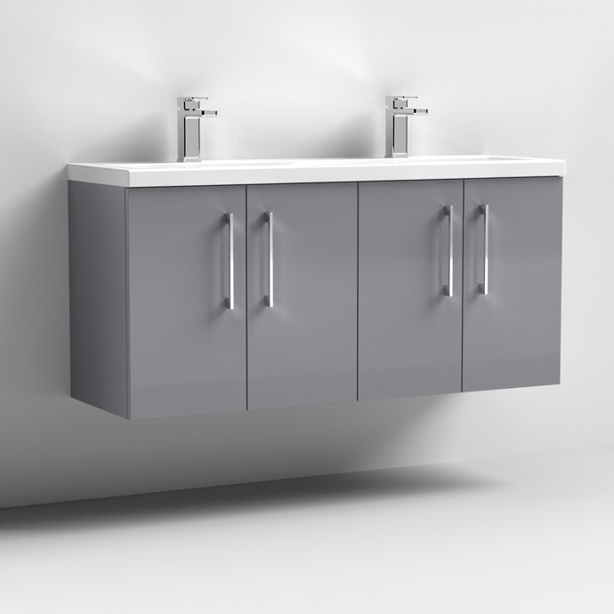 1200mm Wall Hung 4 Door Vanity & Double Basin (CBM424)