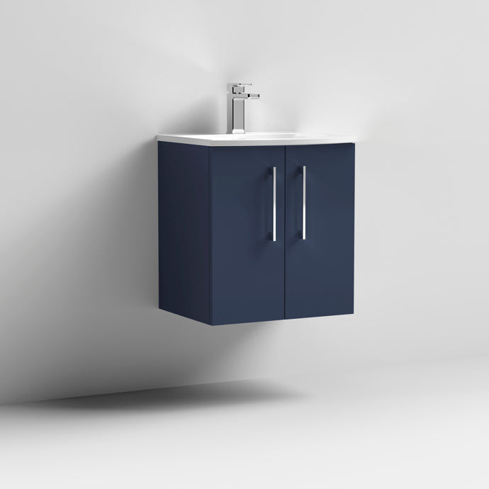 500mm Wall Hung 2 Door Vanity & Basin 4
