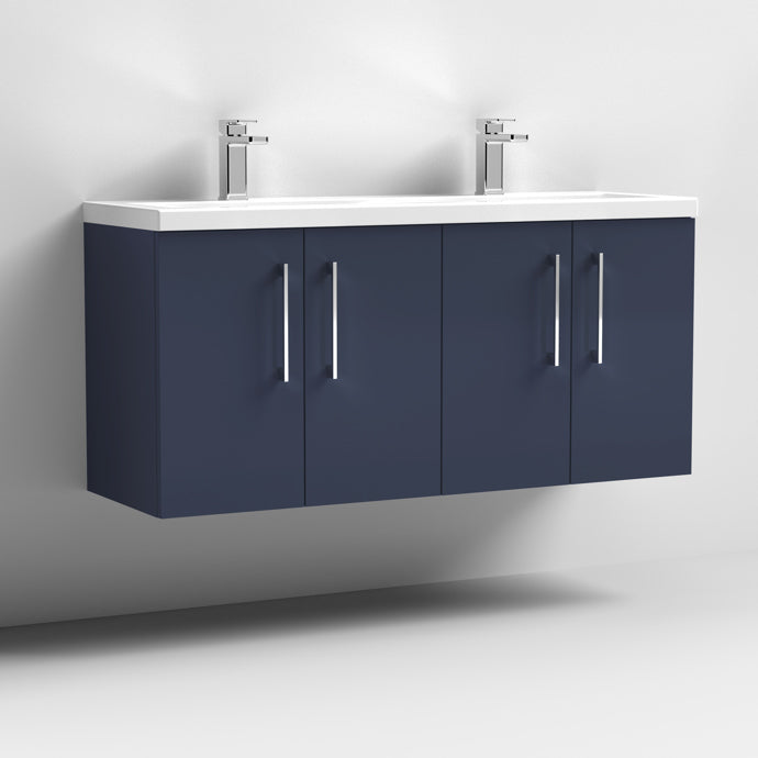 1200mm Wall Hung 4 Door Vanity & Double Basin (CBM424)