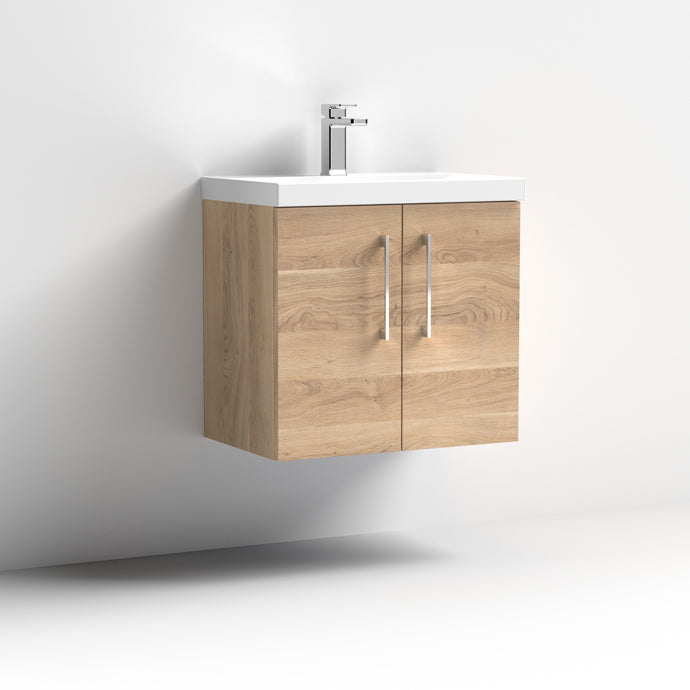 600mm Wall Hung 2 Door Vanity & Basin 3