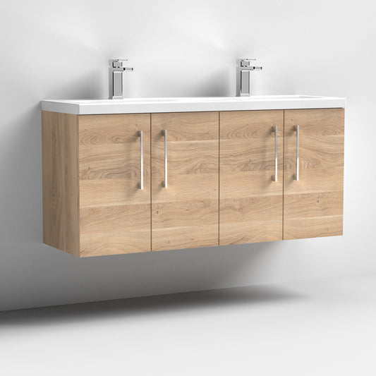 1200mm Wall Hung 4 Door Vanity & Double Basin (CBM424)
