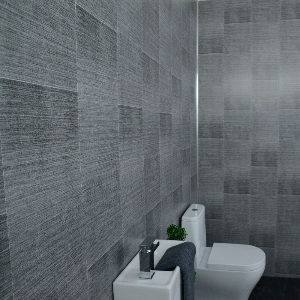 Dark Big Tile - 250mm x 2700mm x 8mm - Matt Finish - Waterproof - Wall and ceiling