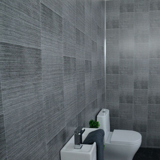 Dark Big Tile - 250mm x 2700mm x 8mm - Matt Finish - Waterproof - Wall and ceiling