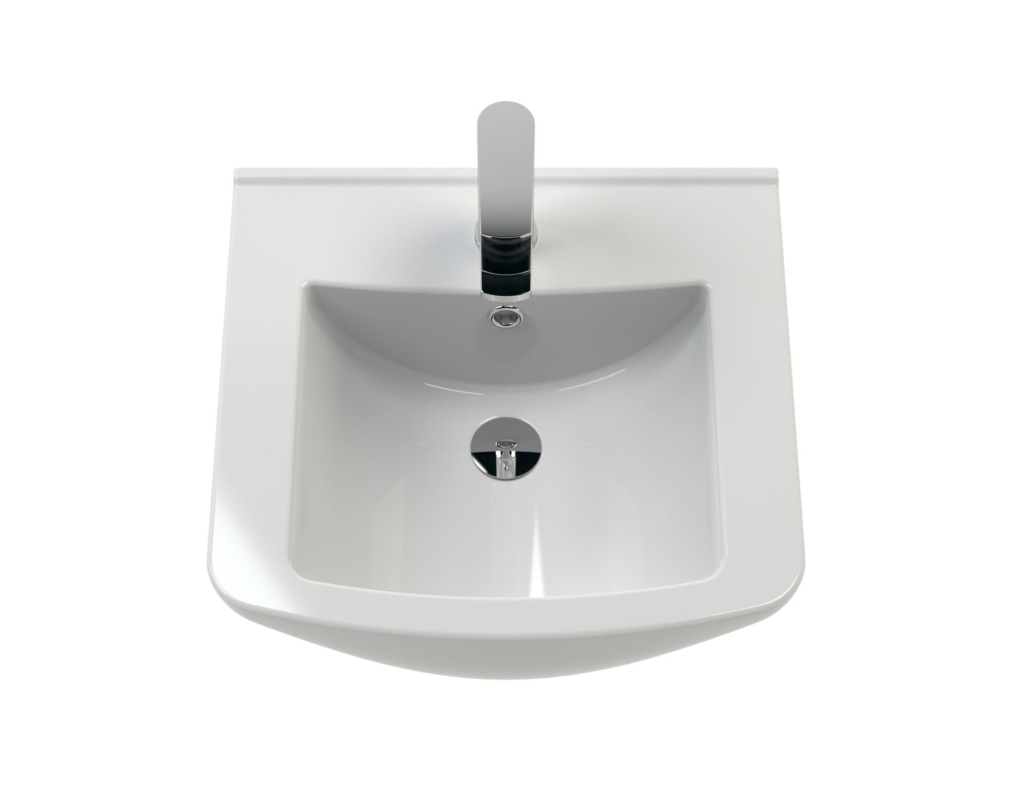 Square Ceramic Basin With Minimalist Design