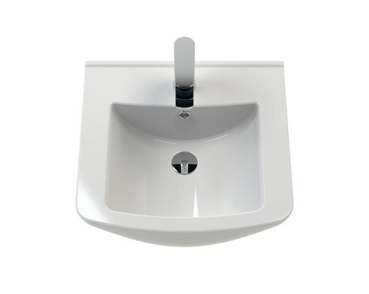 Square Ceramic Basin With Minimalist Design