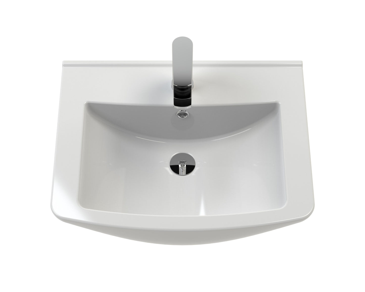 Square Ceramic Basin With Minimalist Design