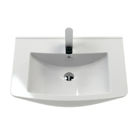 Square Ceramic Basin With Minimalist Design