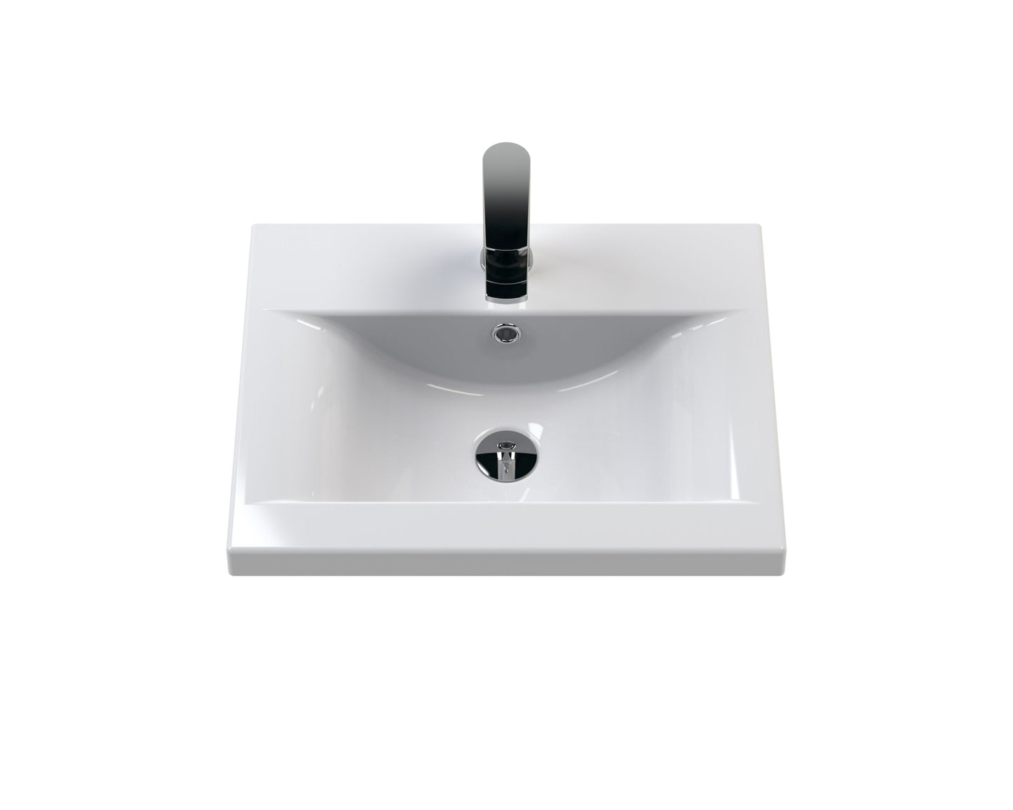Furniture Mid-Edge Ceramic Basin 1 Tap Hole