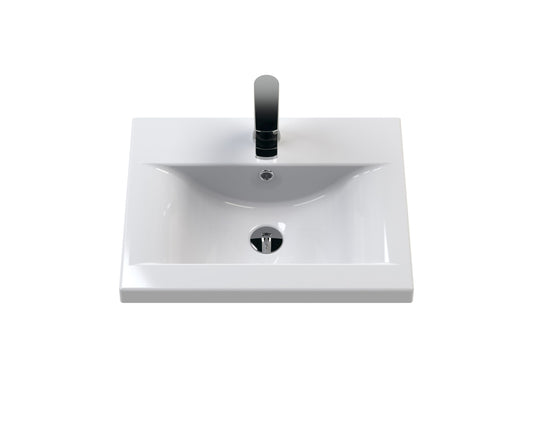 Furniture Mid-Edge Ceramic Basin 1 Tap Hole