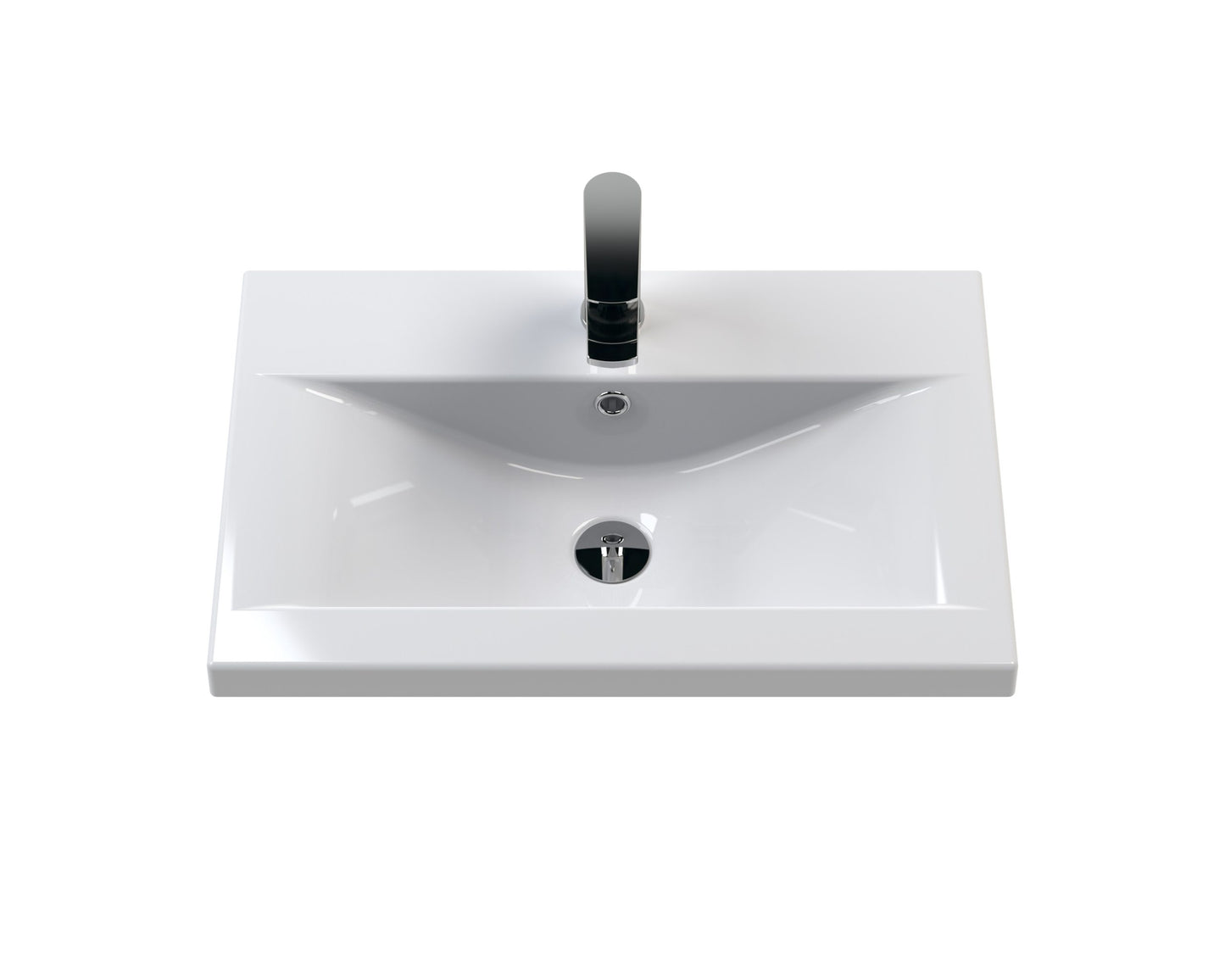 Furniture Mid-Edge Ceramic Basin 1 Tap Hole