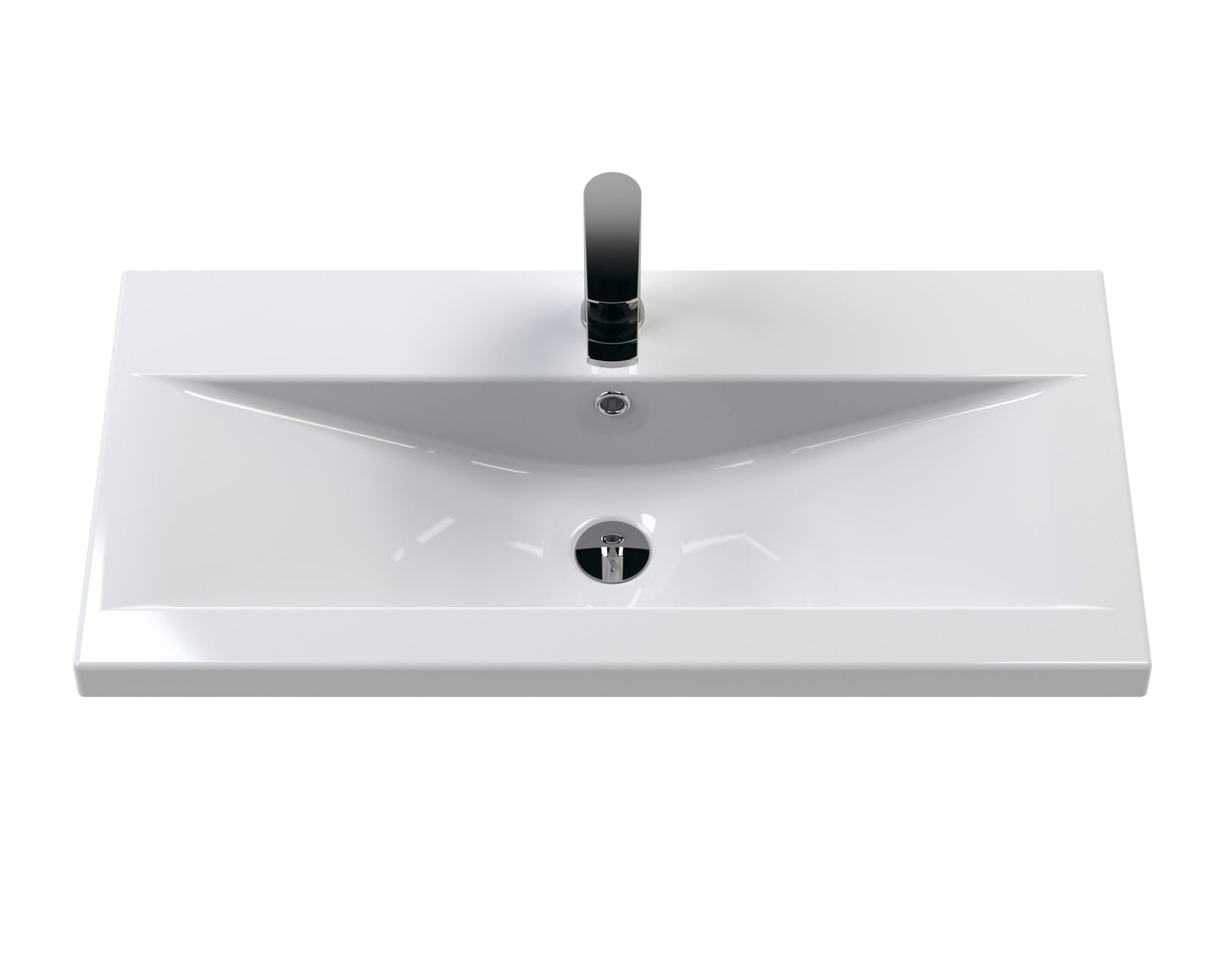 Furniture Mid-Edge Ceramic Basin 1 Tap Hole