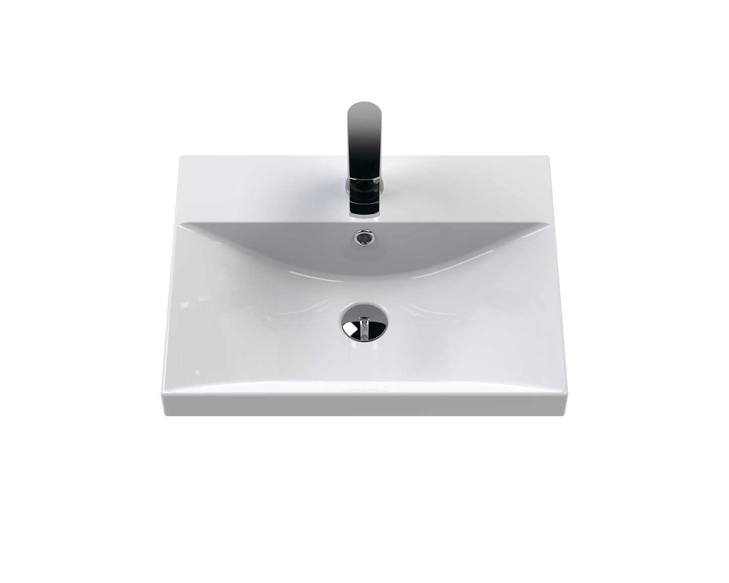 Furniture Thin-Edge Ceramic Basin 1 Tap Hole