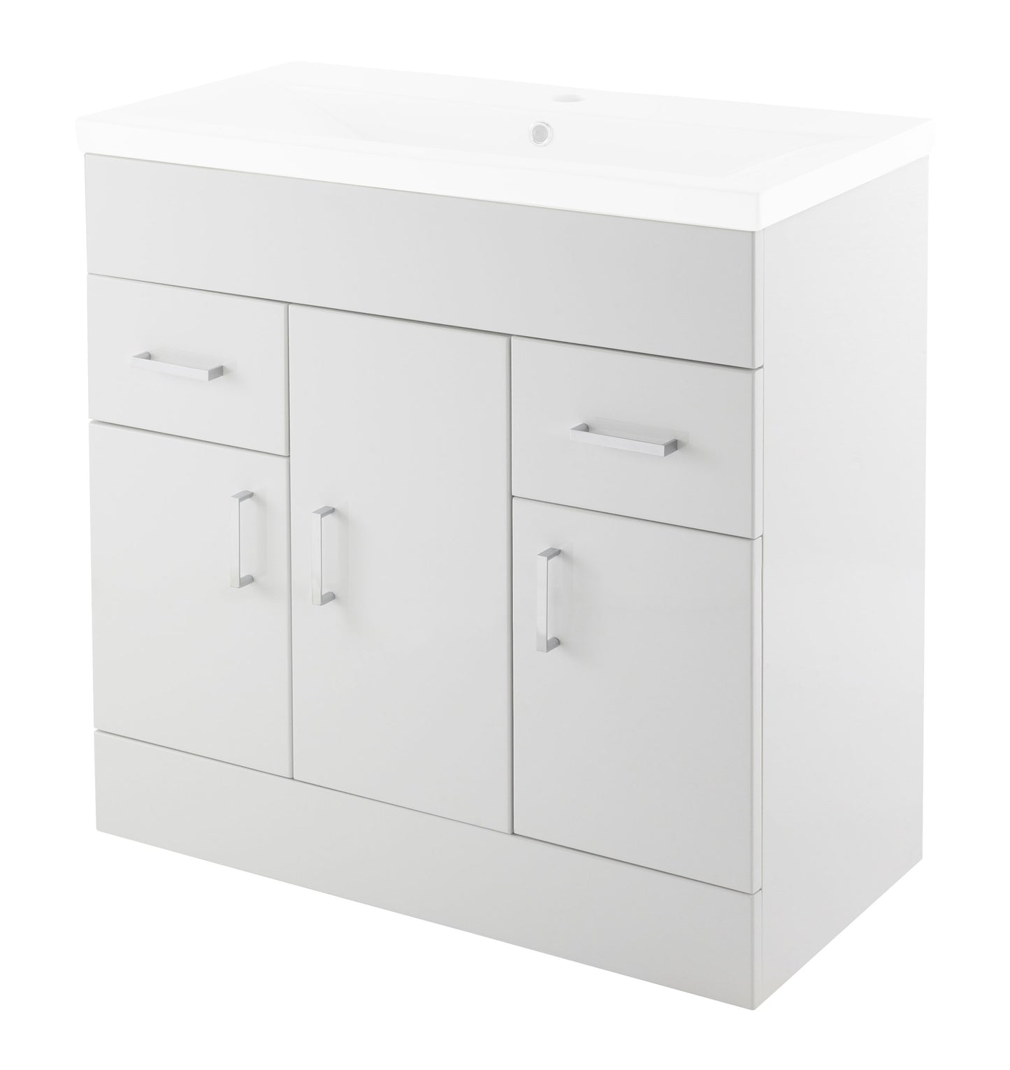 Eden Floor Standing 3 Door 2 Drawer Vanity Cabinet