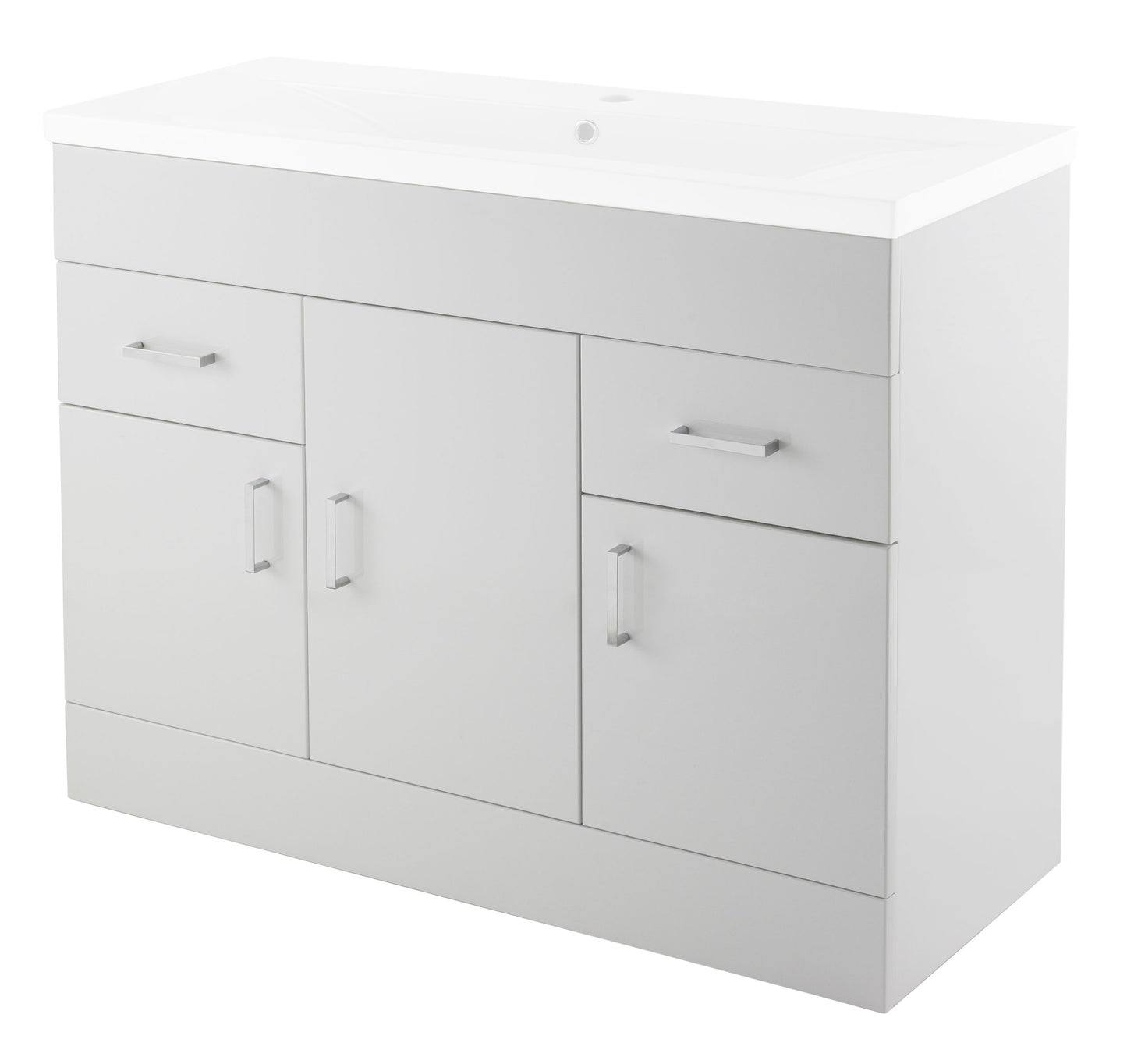 Eden Floor Standing 3 Door 2 Drawer Vanity Cabinet