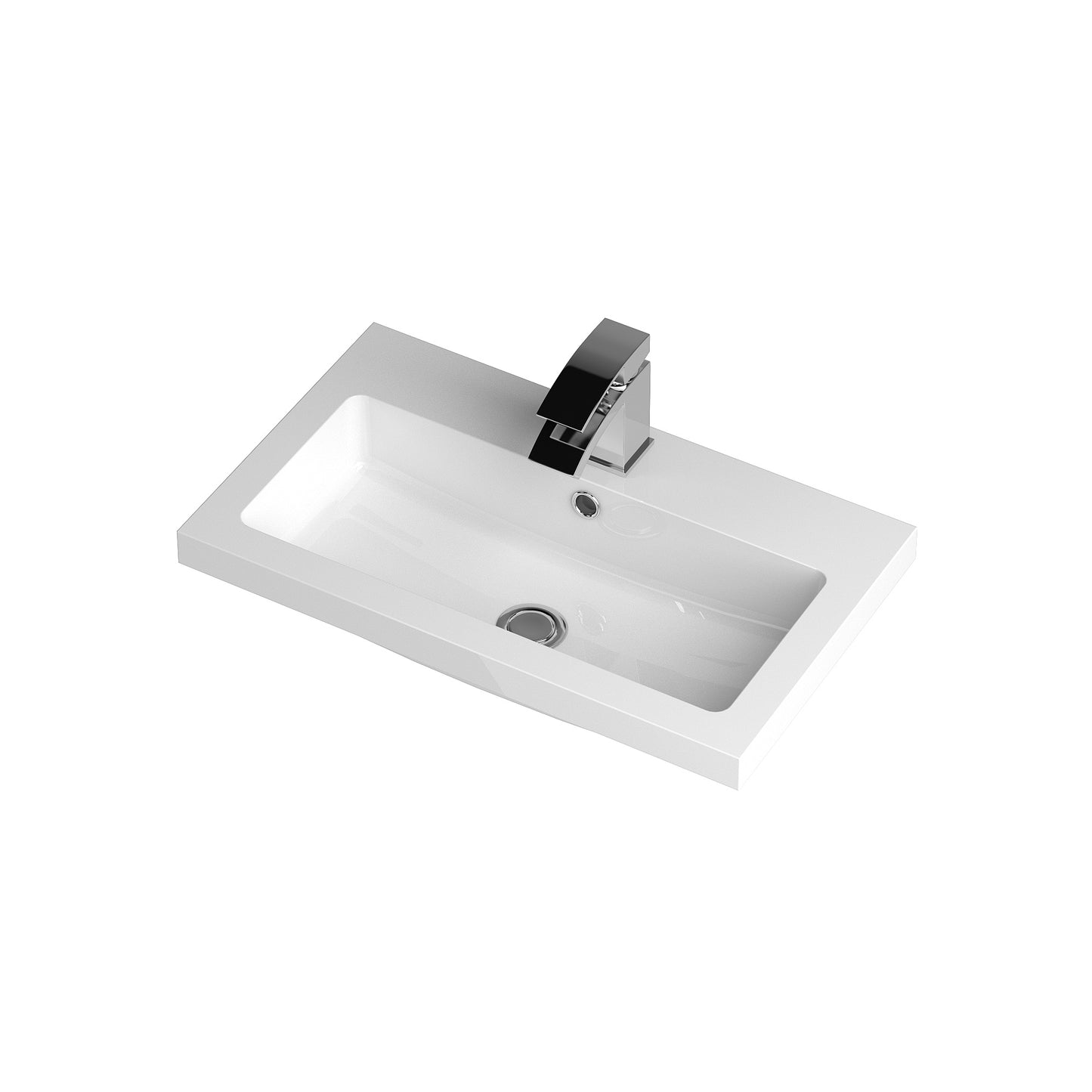 Arno Compact Polymarble Basin 1 Tap Hole